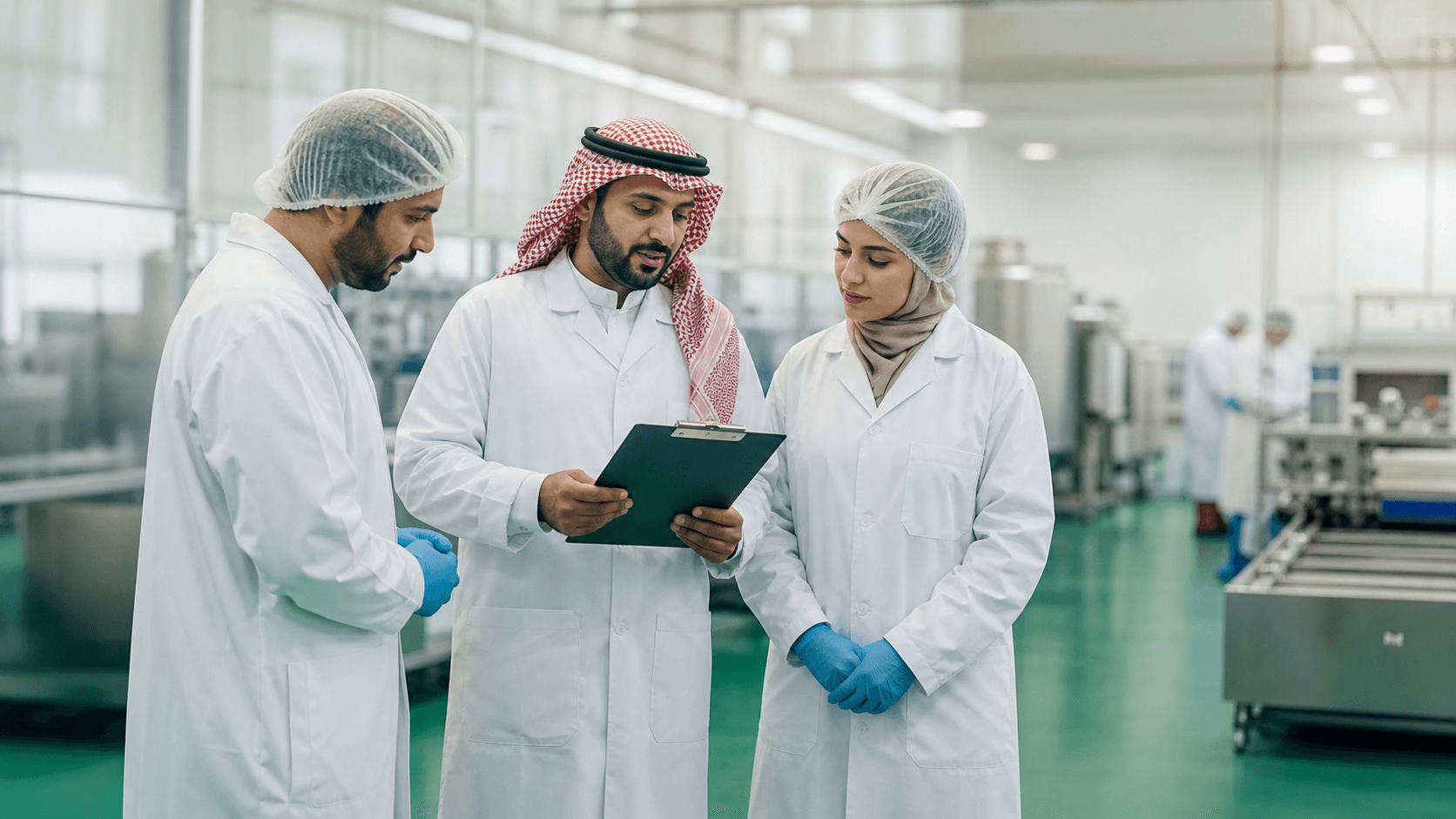 Consulting team conducting a food safety and quality review